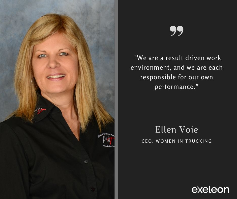 Ellen Voie of Women In Trucking Quote