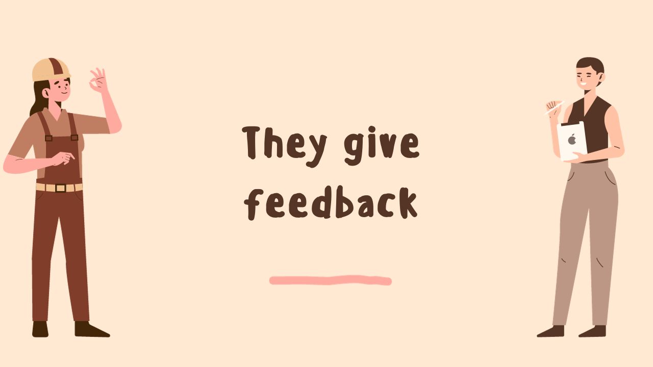 leaders give feedback