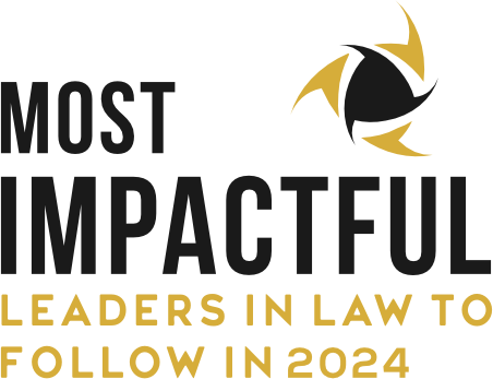 Most Impactful leaders in Law to Follow in 2024 Logo of Exeleon magazine