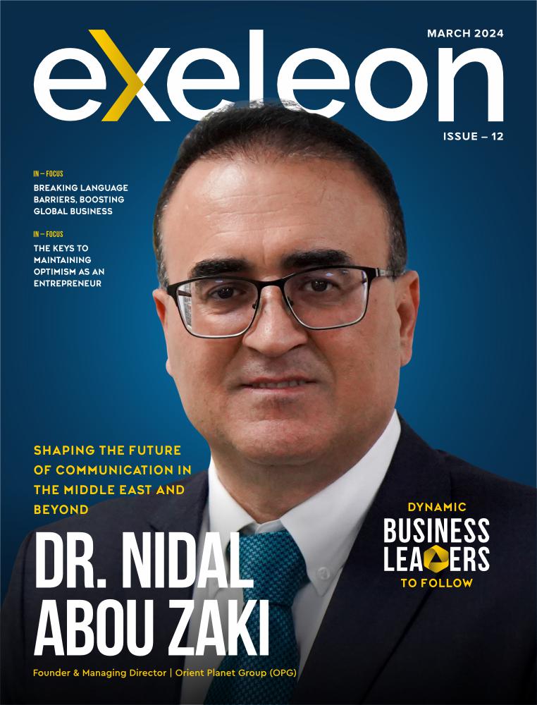 Nidal Abou Zaki Cover page of Exeleon Magazine