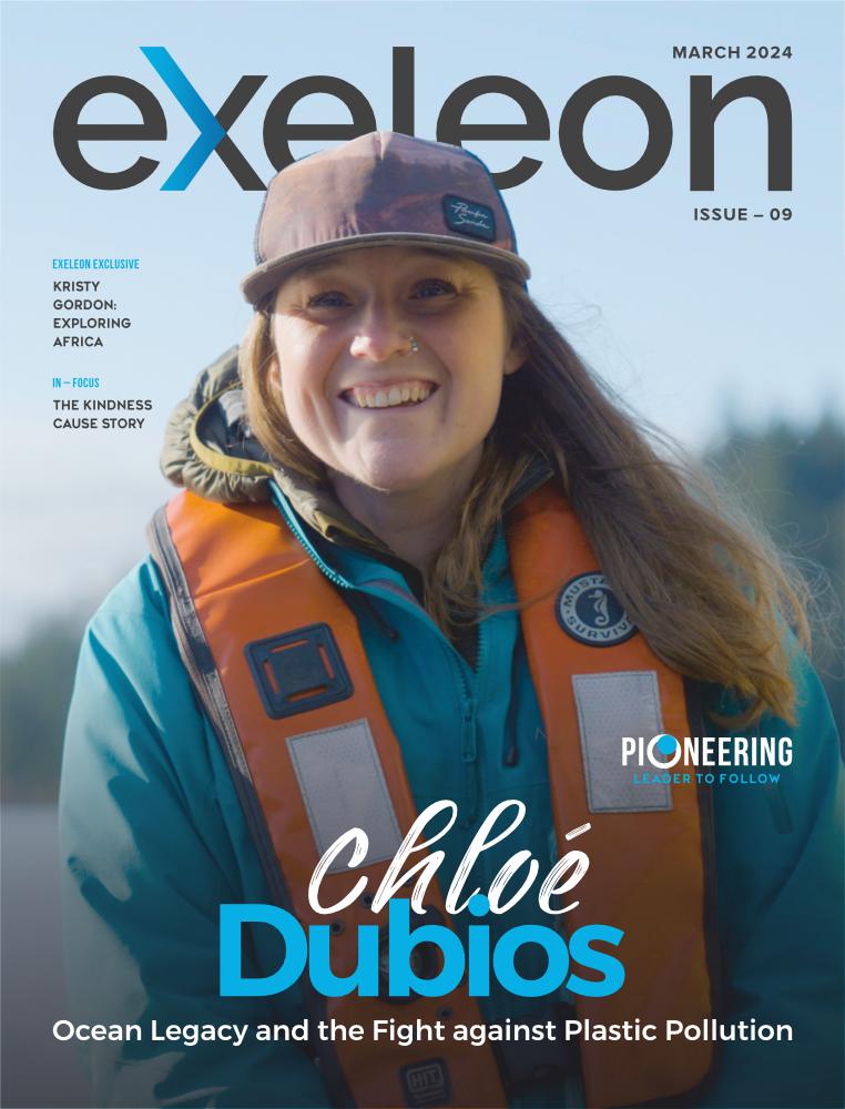 Chloé Dubois of Ocean Legacy in Exeleon Magazine Cover Page