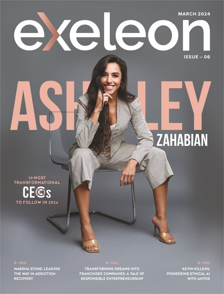 Ashley Zahabian Cover on Exeleon Magazine