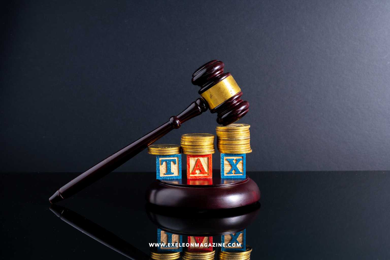 Tax Resolution with a hammer image