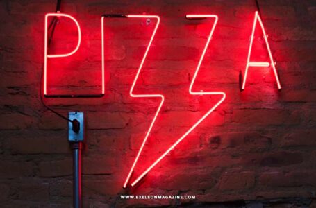 LED Sign of a Pizza Store