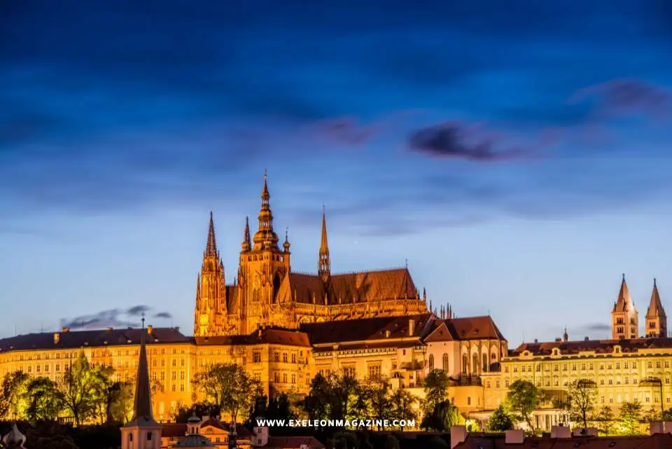 Prague City Night view