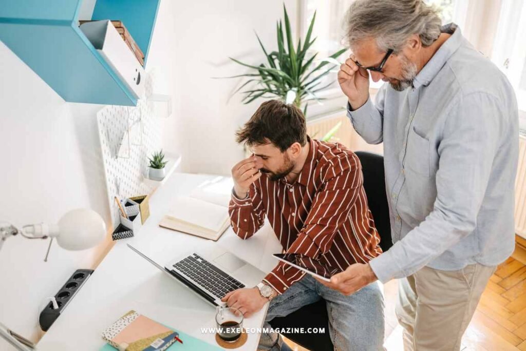 Leader overlooking Business Minutiae