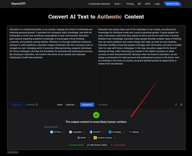 Bypass AI Detection with Convert AI Text to Authentic Content