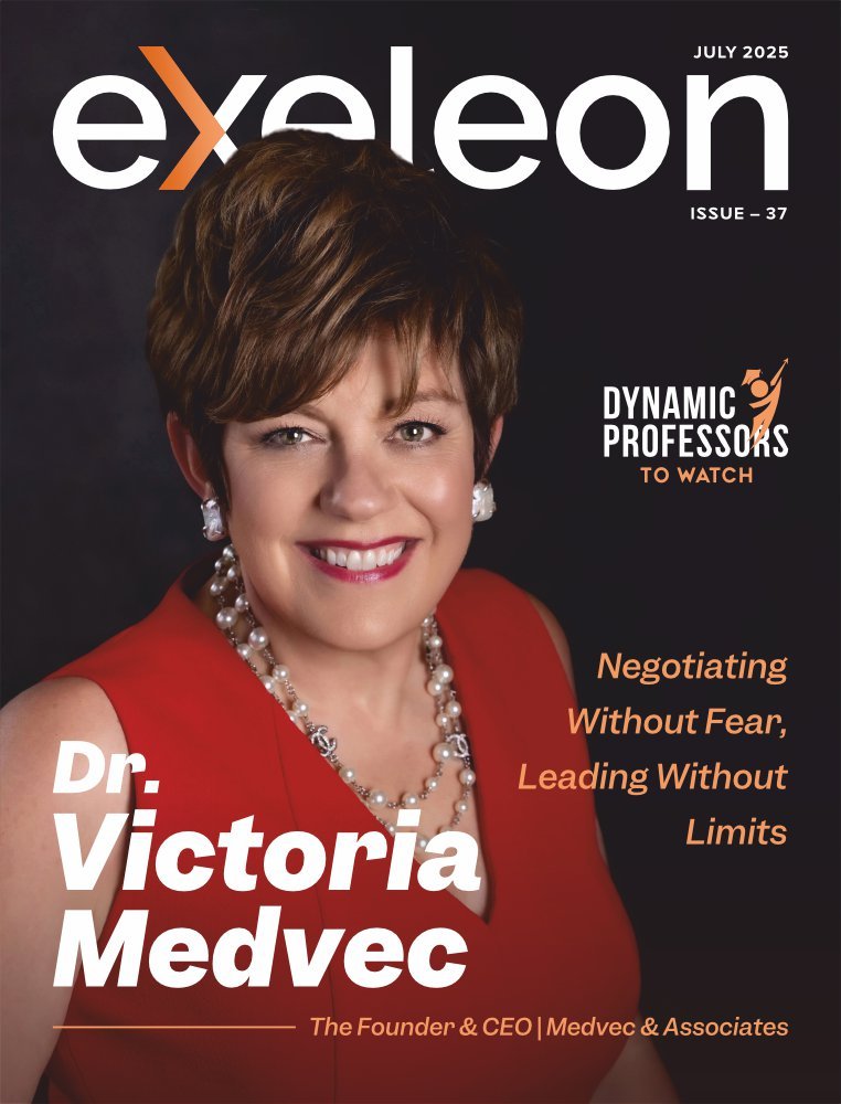 Victoria Medvec Cover Page on Exeleon Magazine