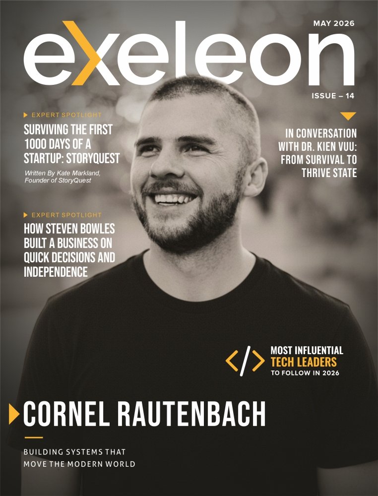 Cornel Rautenbach Cover Page in Exeleon Magazine
