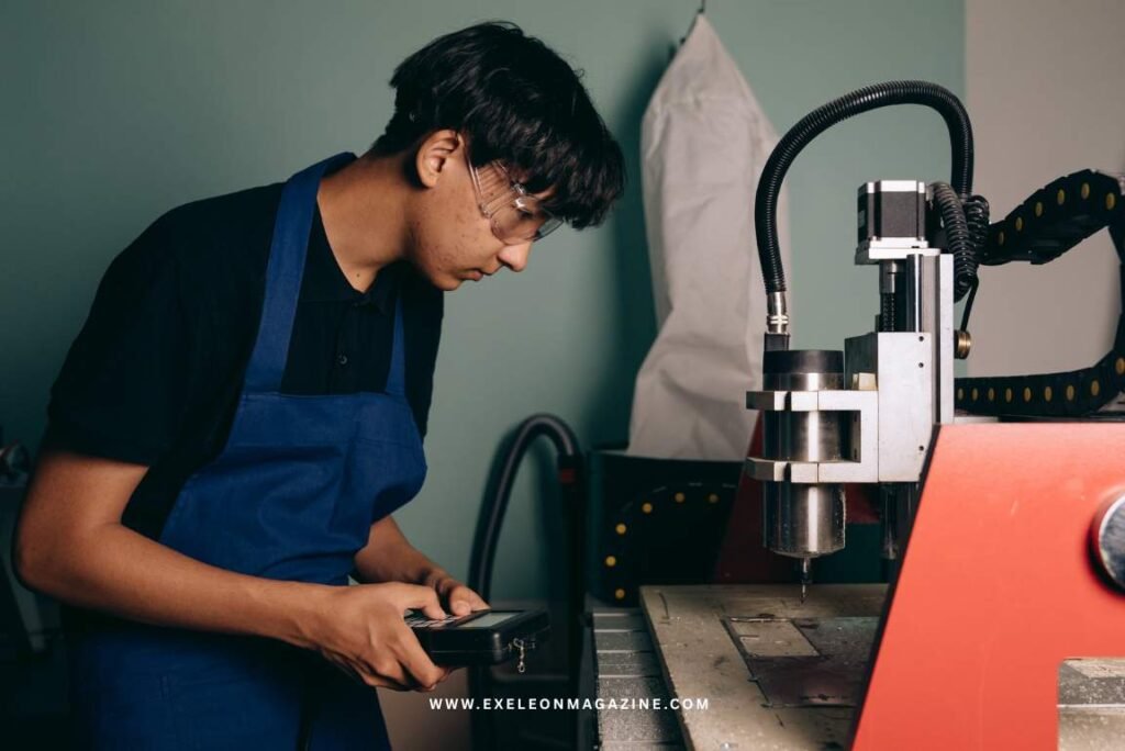 Precision CNC Machining in action for accurate manufacturing.